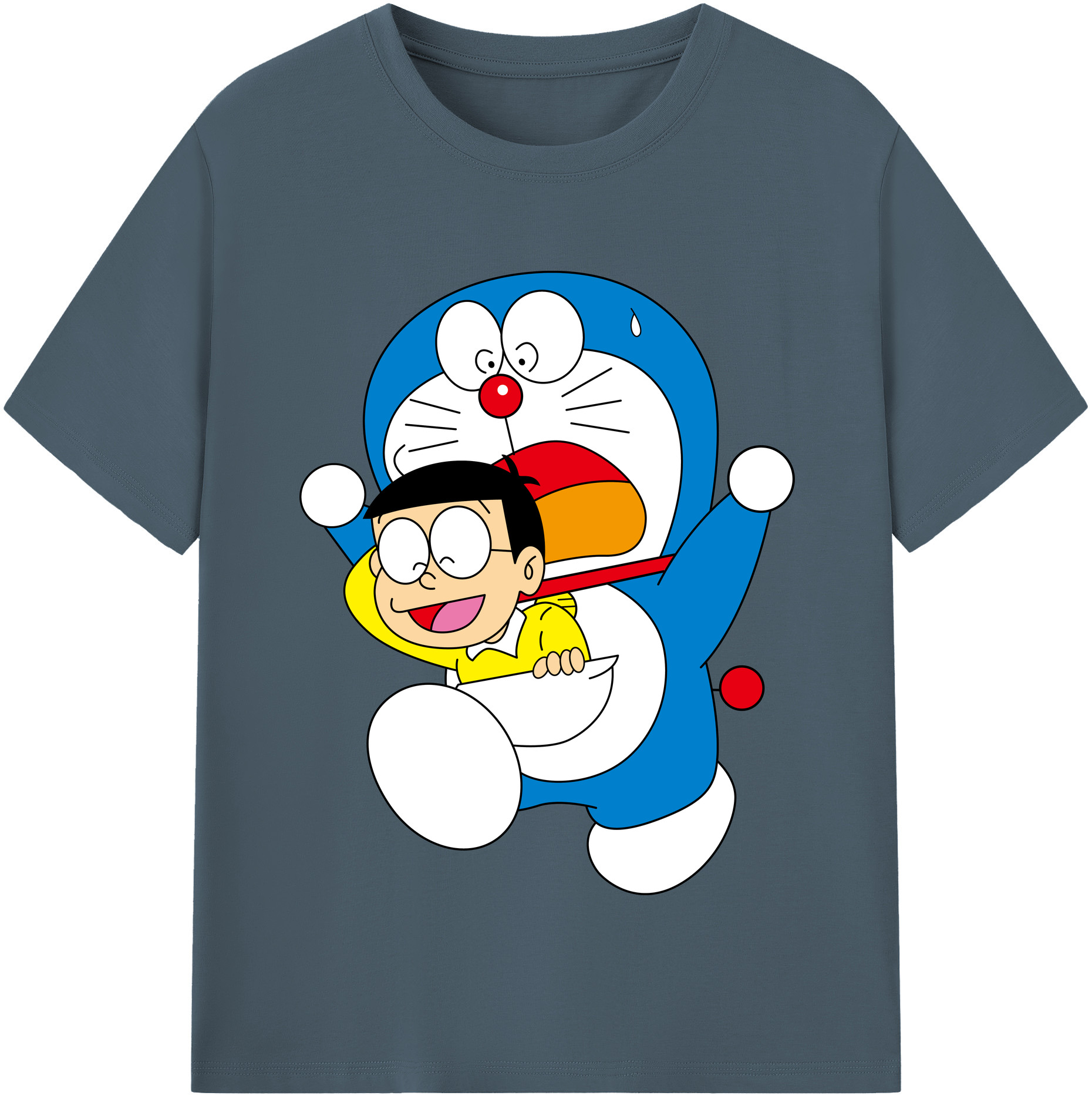 （画像用） ドラえもん Doraemon 綿100％半袖Tシャツ（フロントプリント）